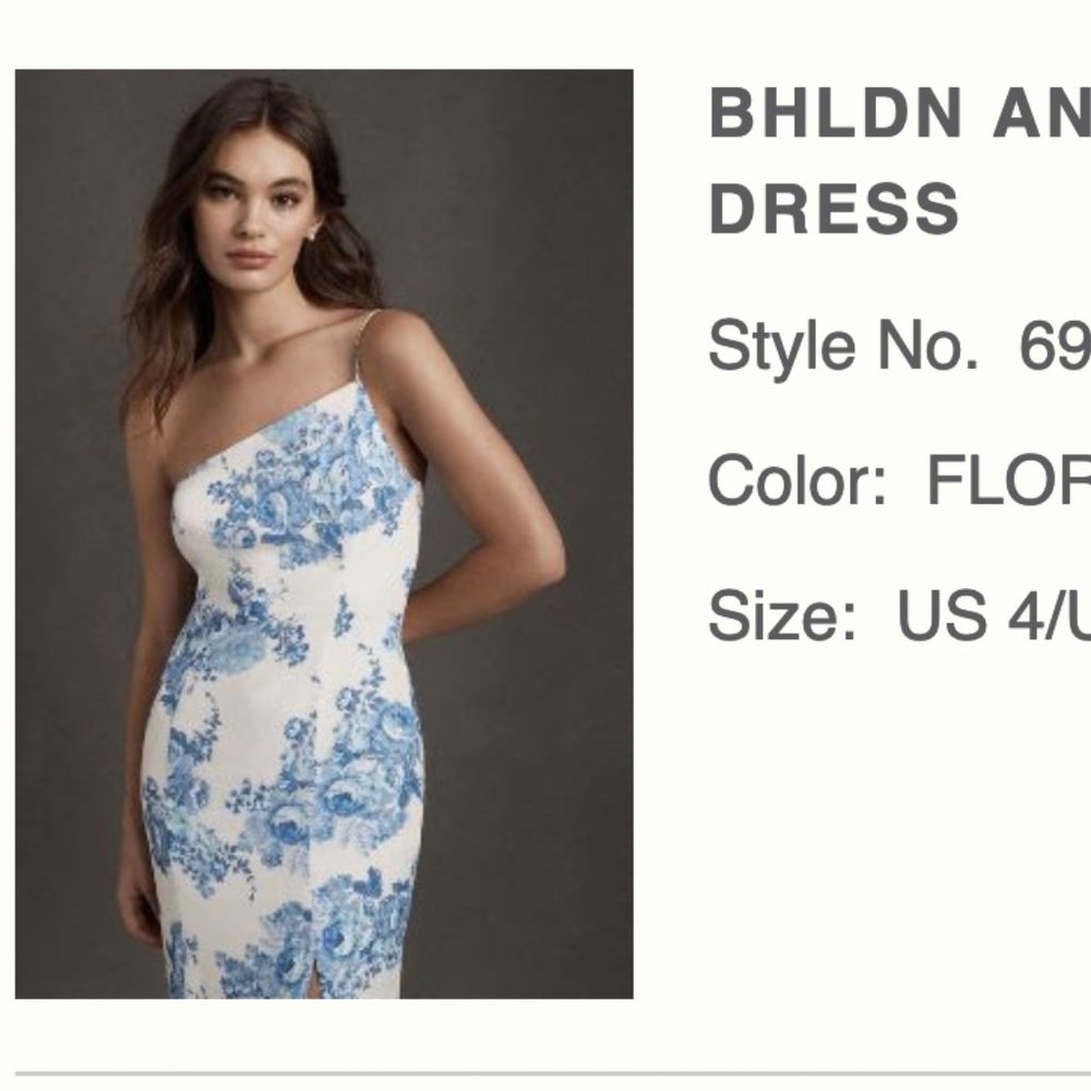 BHLDN Anthropologie Anamaria Georgette Bridesmaid Dress